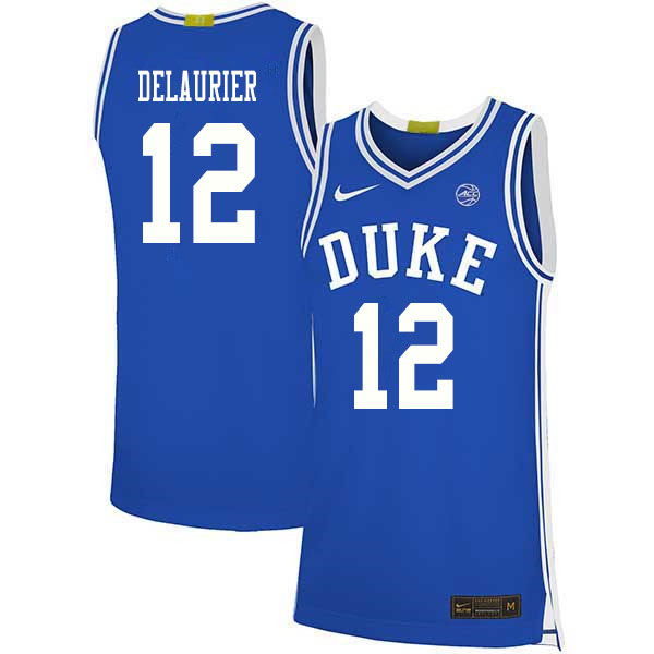2020 Men #12 Javin DeLaurier Duke Blue Devils College Basketball Jerseys Sale-Blue - Click Image to Close
